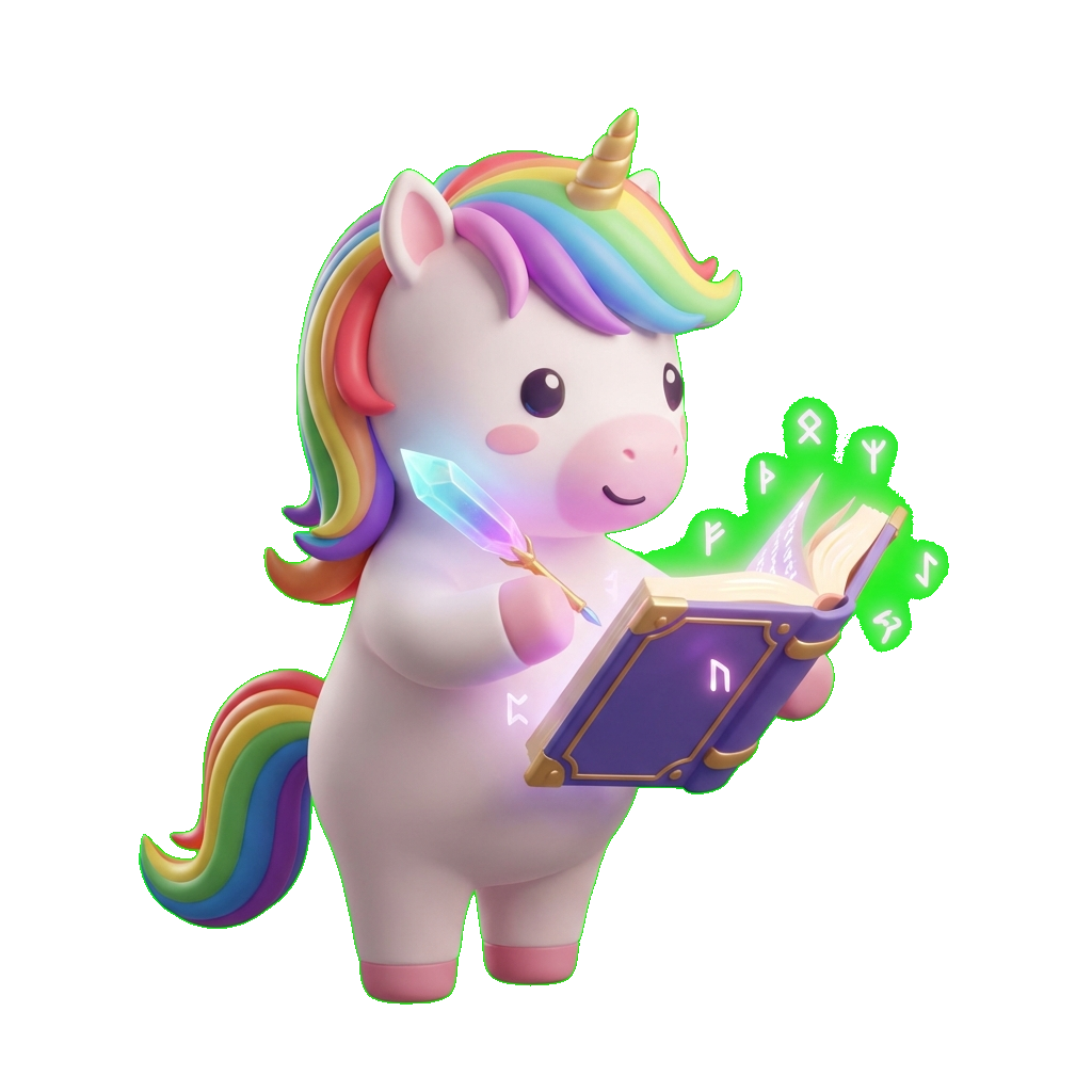 Magical Unicorn Writing